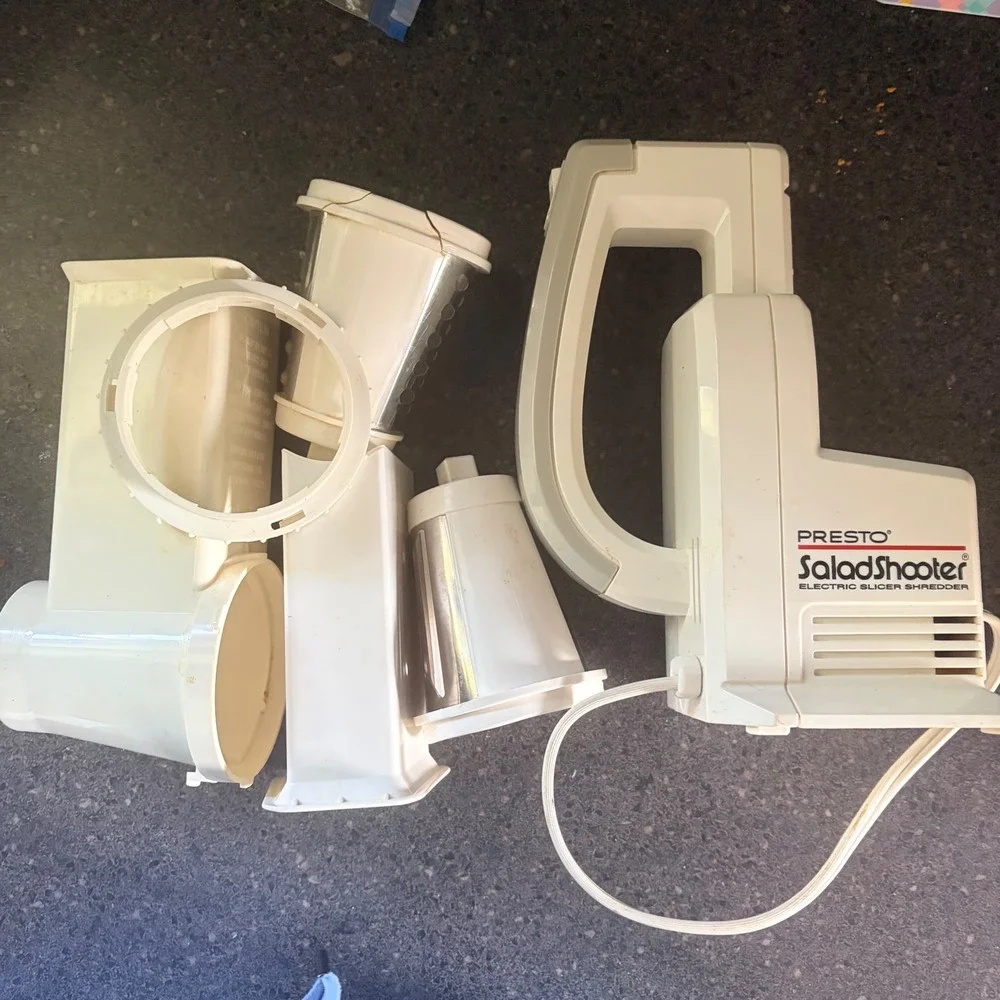 Presto SaladShooter Electric Slicer Work White Model 0291003 Kitchen Tool